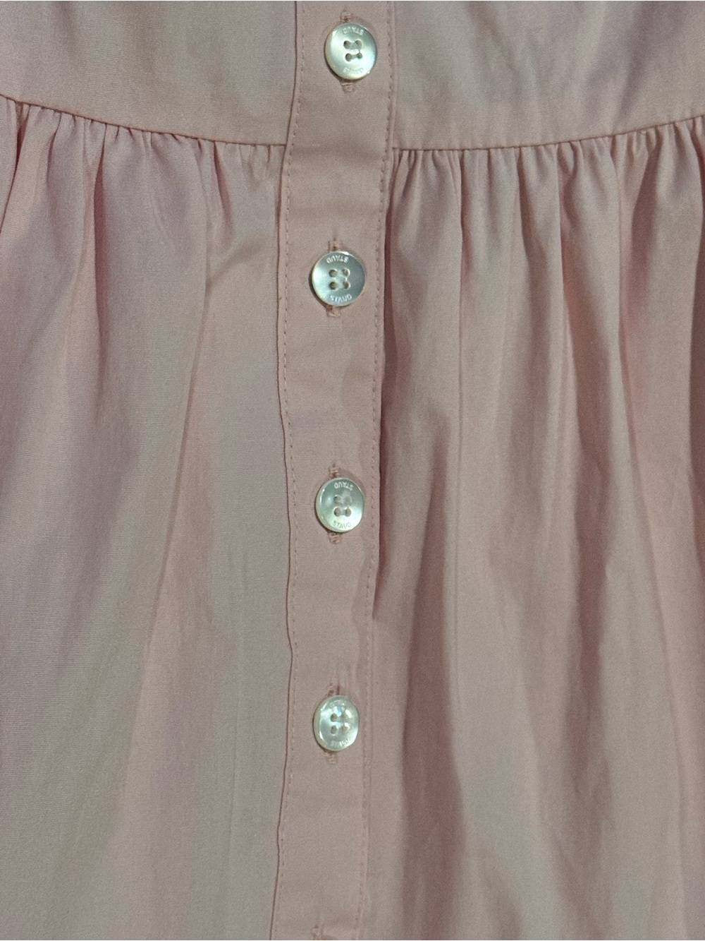 NWT Staud Elio Dress Off shoulder in Strawberry Pink Size 4 - Picture 5 of 6